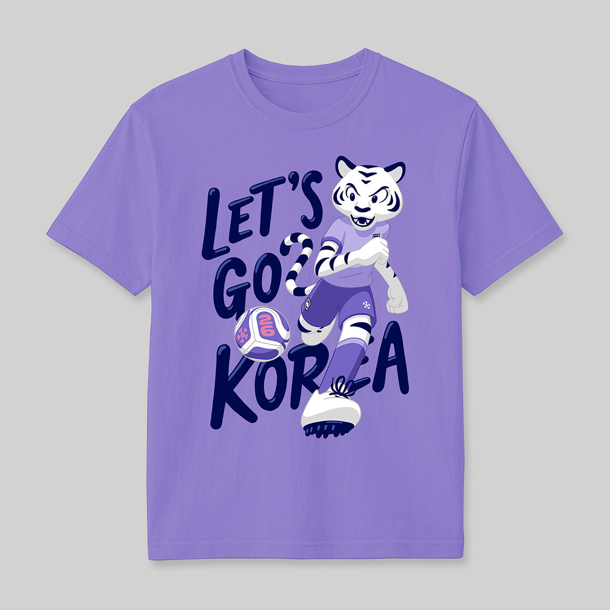 Let's Go Korea Tee Violet (CC1717 DTF)
